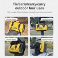 thumbnail image 4 of Bolsa de motocicleta 48L Asiento mochila impermeable para viajes al aire libre (pequeño) amarillo, 4 of 6