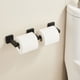 thumbnail image 4 of Soporte de toallas de papel negro, soporte de rollo de papel para baño, soporte de hardware de baño, soporte de papel higiénico de dos rollos disponible, 4 of 8