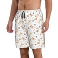 thumbnail image 2 of Balery Dachshund Dog Puppy Traje de Baño Estilo Hawaiano para Hombre, Shorts de Secado Rápido con Bolsillos-Large, 2 of 6