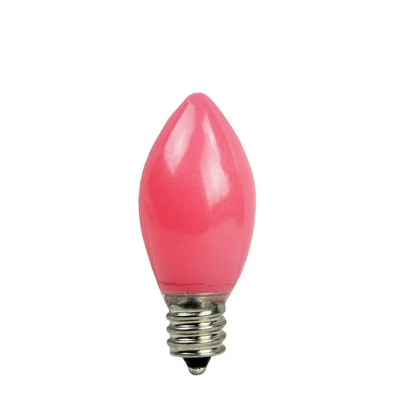 Sienna Pack de 4 Ampoules de Remplacement de Noël à LED Rose Opaque C7