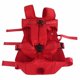 thumbnail image 1 of Mochila frontal para mascotas, manos libres, ajustable, transpirable, portátil, mochila para perros, para caminar, senderismo, bicicletas, rojo, S, 1 of 5