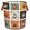 Multicolor 4, variant on ADECORIVY Color Rainbow Board Laundry Basket, Foldable Laundry Hamper, Dirty Clothes Hamper Clothes Organizer Basket for Bathroom, Bedroom, Dorm