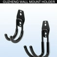 thumbnail image 2 of Guzheng Wall Mount Holder Hook – One Pcs Wall Hanger Bracket Holder Stand for Acoustic Guzheng, Black, 2 of 4