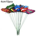 thumbnail image 1 of 10Pcs Artificial Butterfly Insert Rod Garden Decor DIY Flower Arrangement, 1 of 9