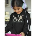 thumbnail image 2 of Pastel Color Vintage Bicycle   Hoodie Juniors -Image by Shutterstock,  x-Large, 2 of 4