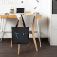 thumbnail image 6 of COMIO AI Hands Heart Shape 2 Pcs Canvas Tote Bags Cute Aesthetic Tote Bags with Zipper Black, 6 of 8