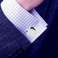 thumbnail image 2 of Men's Classic Stainless Steel Initials Cufflinks 26 Initials Cufflinks Business Wedding Shirts A-Z, Men's Shirts Personalized Initials A-Z, Classic Initials, 2 of 6