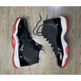 thumbnail image 1 of A i r-Jor-dan 11 Bred Shoes Black Red Playoff High Retro 2001 Release Sz 11 Vintage, 1 of 6