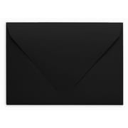 Darling Souvenir A2 Black High Quality Invitation Envelopes (4 3/8 x 5 3/4) Euro V-Flap 80 LBS Self-Adhesive Perfect for Weddings, Birthday, Invitations, Baby Shower,Bridal Shower