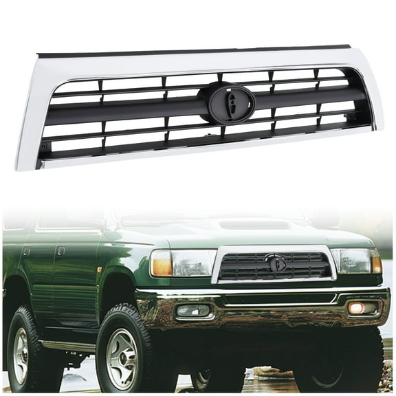 Kojem Front Grille for 1996-1998 Toyota 4Runner TO1200202 5311135340 Chrome Bumper Grill