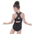 thumbnail image 3 of Gymnastics Leotards for Girls One-piece Sparkle Black Dancing Athletic Leotards 3-14 Years, 3 of 7