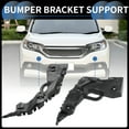 thumbnail image 2 of Unique Bargains Bumper Support Bracket Front Bumper Retainer Bracket Hold Mount No.86513F2000 for Hyundai Elantra 1 Pair, 2 of 6