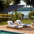 thumbnail image 2 of Safavieh Outdoor Elegant Valence 9Ft Auto Tilt Umbrella, 2 of 9