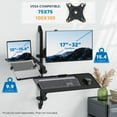 thumbnail image 3 of Mount-It! Counterbalance Keyboard Tray Arm for Wall and Pole Mounting, 3 of 10