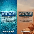 thumbnail image 6 of (2 Pack) Truck Drivers Must Check In At Office Prior OSHA Notice Sign 14 Inch X 10 Inch Indoor / Outdoor Rust-Free Aluminum Metal Signs for Workplace, Workshop, and Construction Site,, 6 of 8