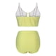 thumbnail image 4 of Conjunto de Bikini de Cintura Súper Alta para Mujeres con Cuello en V con Textura Ruched 2025 Traje de Baño de Playa de Verano, 4 of 7