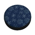 thumbnail image 3 of Junzan Snowflake Dark Blue Tire Cover Wheel Protector for Truck SUV Trailer Camping Rv Tire Cover 15 Inch, 3 of 9