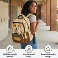 thumbnail image 3 of Xixirimido Cute Corgi Dog 17inch Backpack for Kids Multi-pocket School Bag for Boys Large Capacity Bookbag for Preschool Kindergarten Elementary Students, 3 of 8