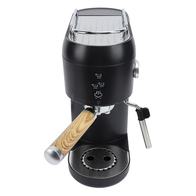 Coffee Machine, 1400W 20Bar High Pressure Stainless Steel Espresso Maker Intelligent Temperature Control Portable Coffee Maker with Milk Frother for Home