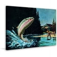 thumbnail image 2 of "Rainbow Trout" Painting Print on Wrapped Canvas, 2 of 7