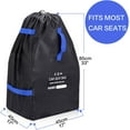 thumbnail image 6 of Car Seat Travel Bag for Airplane - Foldable Gate Check Car Seat Bag for Air Travel - Durable Infant Bag Cover with Adjustable Straps - Convertible Car Seat Backpack, Infant Carrier and Booster Seat, 6 of 8