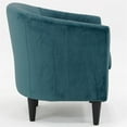 thumbnail image 3 of Pemberley Row Polyester Blue Club Chair Rectangular Padded 32"H x 30.5"W x 27.5"D, 3 of 4