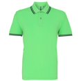 thumbnail image 1 of Asquith & Fox - Polo de manga corta ajuste clasico Modelo Tipped hombre caballero (Lima/Marino), 1 of 3