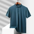 thumbnail image 4 of Afdoent Golf Polo Shirts For Men Summer Fashion Solid Color Ice Silk Shirt Lapel Business Clothes Classic, 4 of 4