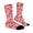 Pink, variant on Valentine's Day Novelty Digital Print Fashionable Cute Unisex Stockings for Couples Celebration Socks One Size Pink