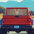 thumbnail image 4 of SEANATIVE Truck Rear Window Decal 66.9" x 22.4" Easy to Install Car Decor Universal Fit One-Way Vision Privacy Protection Graphic Decal for Pickup Truck SUV Back Window, Leopard Pattern, 4 of 7
