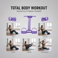 thumbnail image 4 of 8-Tube Resistance Bands with Handles & Foot Pedals, Adjustable Tension Fitness Equipment for Full-Body Workout, Legs Arms Abs Training, Pink, 4 of 6