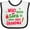 White and Black, variant on Inktastic Who Needs Santa when I Have Grandma Boys or Girls Baby Bib