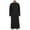 Black, variant on Men Shirt Long Sleeve Loose Stand Crew Neck Hui Abaya Arab Middle Loose Men Dress Shirt Black XL