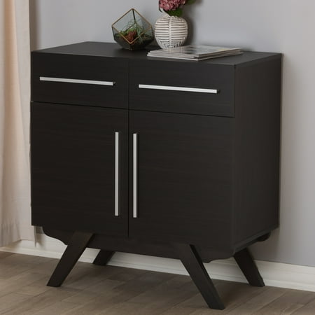 Ashfield Kitchen - Baxton Studio Ashfield Mid-Century Modern Espresso Brown Finished Wood Sideboard