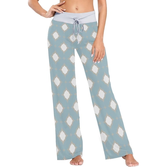 GZHJMY Women's Pajama Pants Geometric Comfy Stretch Sleepwear Essentials womens Lightweight Lounge Terry Pajama Pant, X-Large