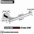thumbnail image 2 of Double Towel Bar Matte Stainless Steel Bath Towel Rack for Bathroom Towel Holder Wall Mount Total Length TBLPB, 2 of 8