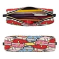thumbnail image 2 of Disketp Cute Cars Estuche de Lápices de Cuero con Cierre, Estuche Compacto para Papelería, Bolígrafos y Accesorios Pequeños, 2 of 7