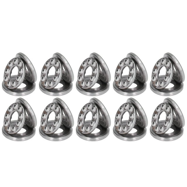 Bearing, 10Pcs Thrust Ball Bearing Single Direction Accessory Replacement Set Kit For Equipment, Needle Roller Bearings