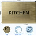 thumbnail image 3 of ADA CENTRAL SIGNS - 6" X4" Kitchen Sign - ADA Compliant Tactile Graphics Grade 2 Braille Text Launch, Break Room Sign| Cookhouse, Mess Plastic Wall Signs for Offices, Hotels, Schools, and Restaurants, 3 of 7