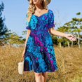 thumbnail image 4 of Vestido de manga corta Tiki Bar de Trader Sam, vestido de verano para mujer, monos para eventos especiales., 4 of 7