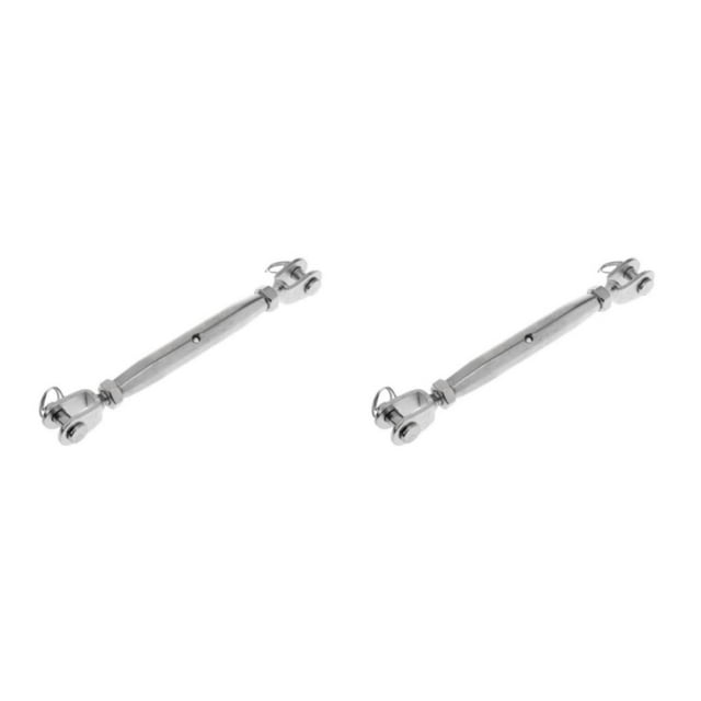 maskred Marine 304 Stainless Steel Jaw/Jaw Closed Body Rigging Screw Turnbuckle Silver 10mm 2Set