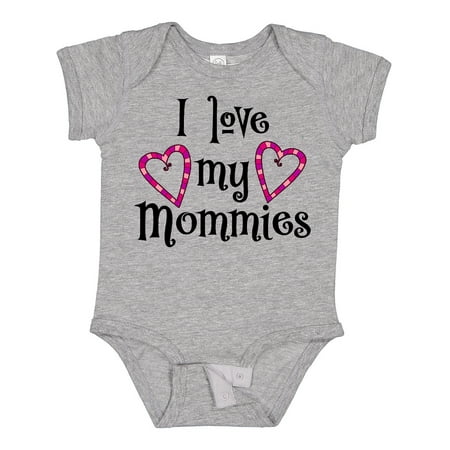 

Inktastic I Love My Mommies- Hearts Gift Baby Boy or Baby Girl Bodysuit
