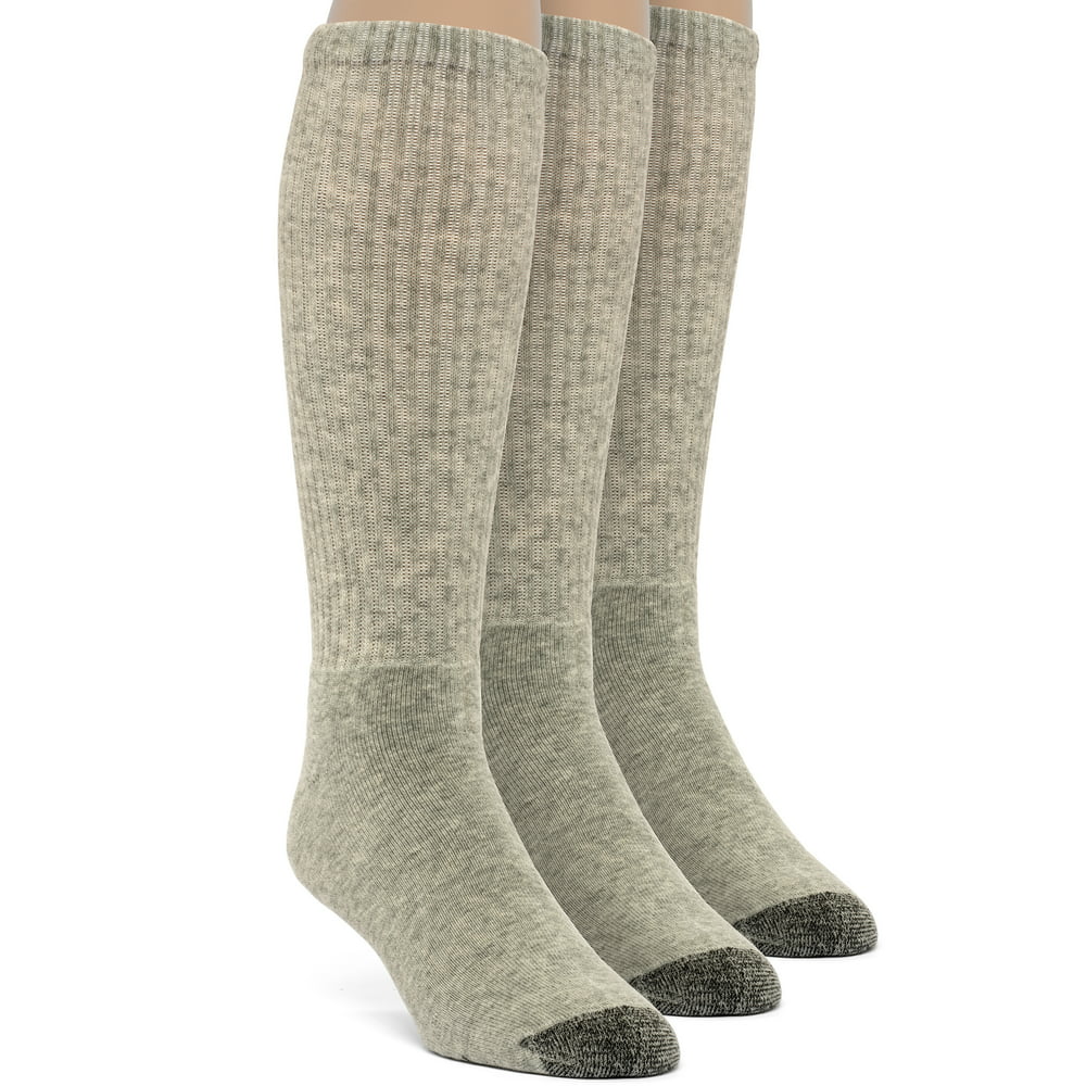 Frad Rivka - Men's Cotton Premium Over the Calf Cushion Socks - 3 Pairs ...