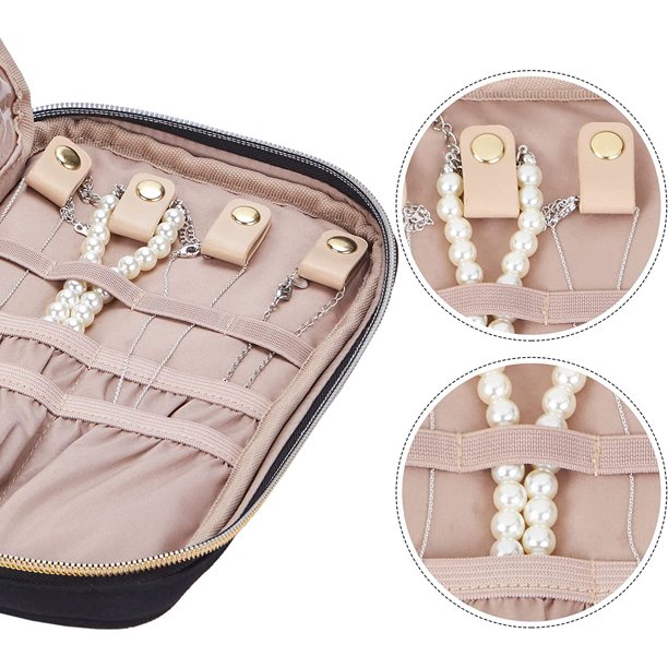 Travel Jewelry Organizer Folio, Jewelry Rolls For Necklaces