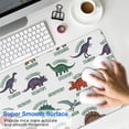 thumbnail image 4 of Long Mouse Pads for Desk,White Cartoon Dinosaurs Names Pattern Desk Mats on Top Of Desks, Desk Mouse Pad Extra Large with 3mm Non-Slip Base and Stitched Edge for Gaming,Office,Work,Home 31.5"x15.7", 4 of 6