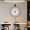 B, variant on Modern Wall Clock, Metal Decorative Large Wall Clocks Battery Operated, Pendulum Wall Clock for Living Room Decor, Bedroom, Kitchen, Office, Silent Non Ticking Quartz Clock