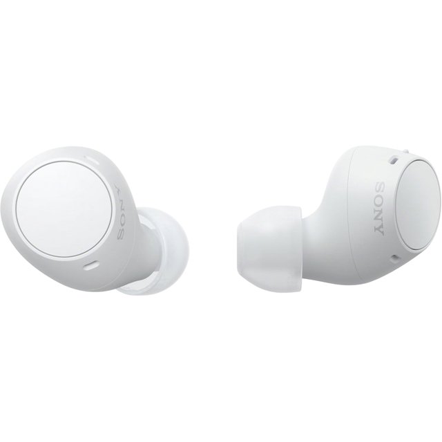 Sony WF-C510 Truly Wireless In-Ear Bluetooth Earbuds, Up to 22-Hour Battery with Charging Case, Multipoint Connection, IPX4, USB-C Quick Charge, Built-in Mic (White) - Brand New