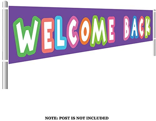 5-Feet by 21-Inch Beistle Welcome Back Sign Banner