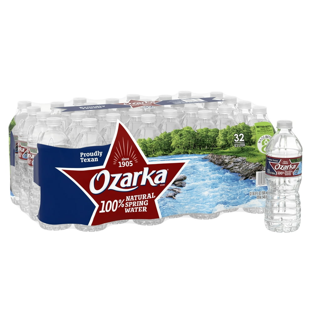 OZARKA Brand 100 Natural Spring Water, 16.9ounce plastic bottles