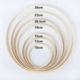 thumbnail image 5 of 2 Pcs Dream Bamboo Rings,Wooden Circle Round Catcher DIY Hoop for Flower Wreath House Garden Plant Decor, 10cm & 20.5cm, 5 of 10